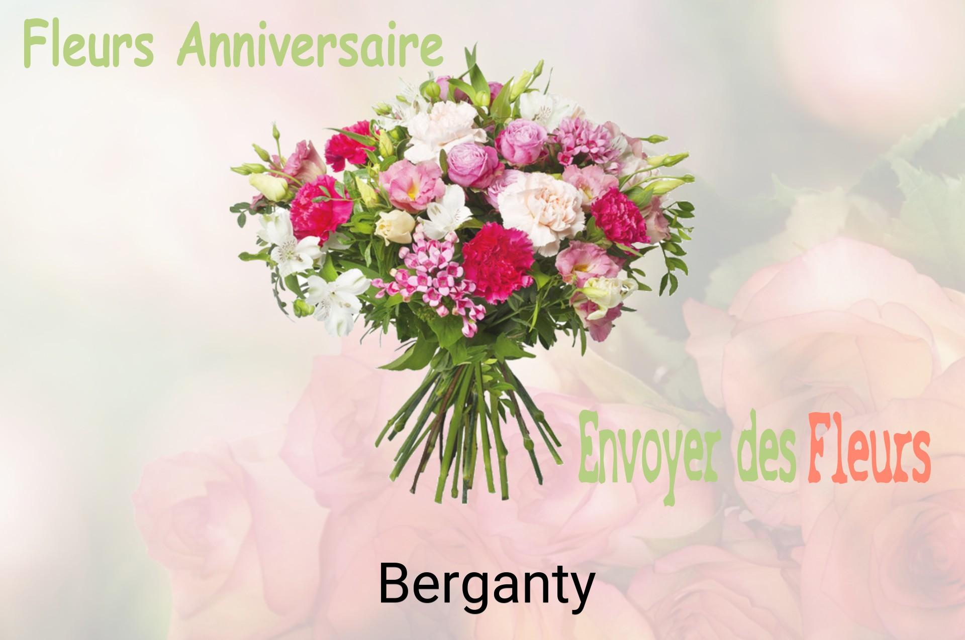 Bouquet de fleurs d’anniversaire livré à Berganty