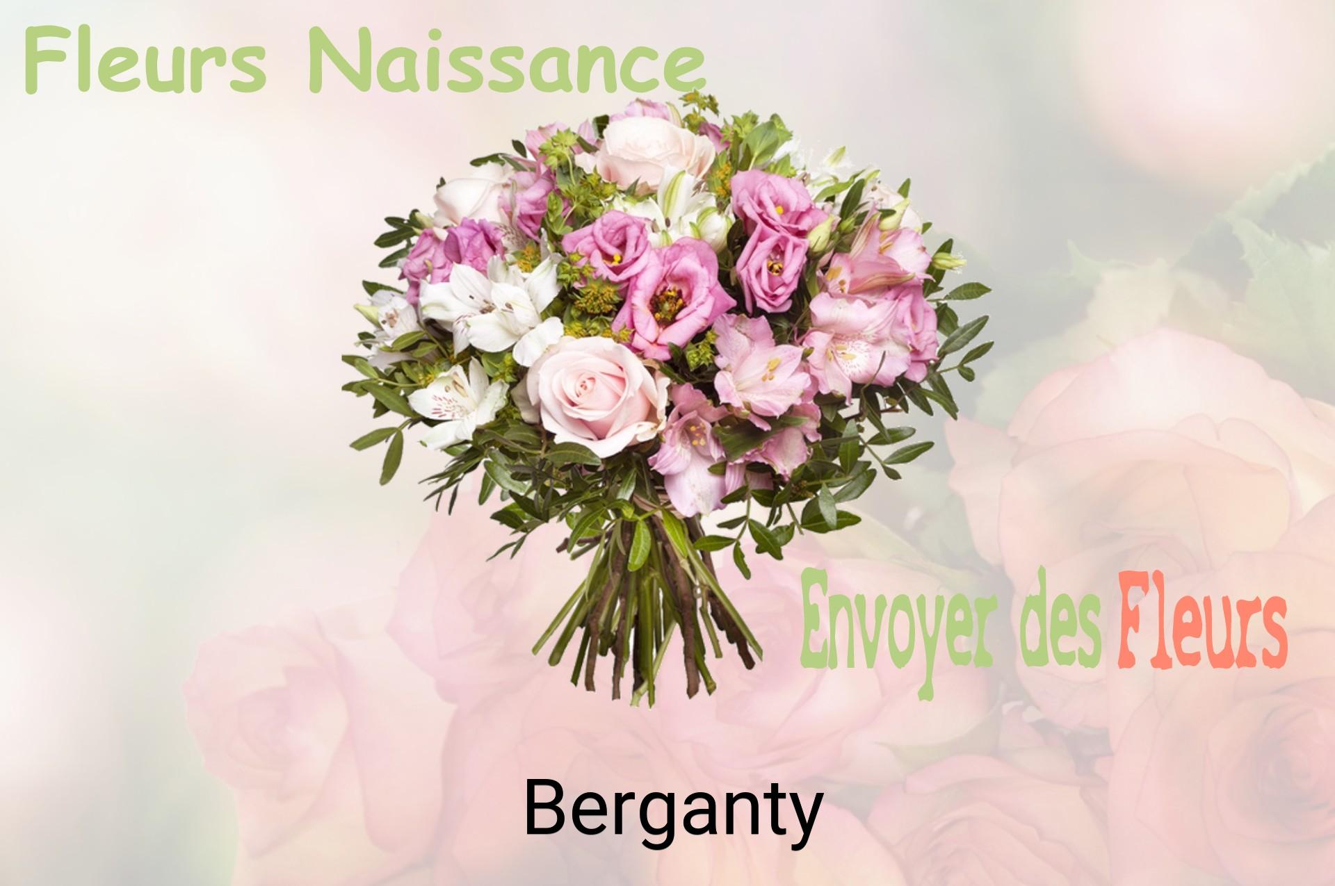 Bouquet de fleurs de naissance livré à Berganty